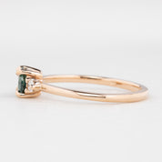 Emilie Ring, 0.77ct Madagascar Sapphire, oval shape gemstone