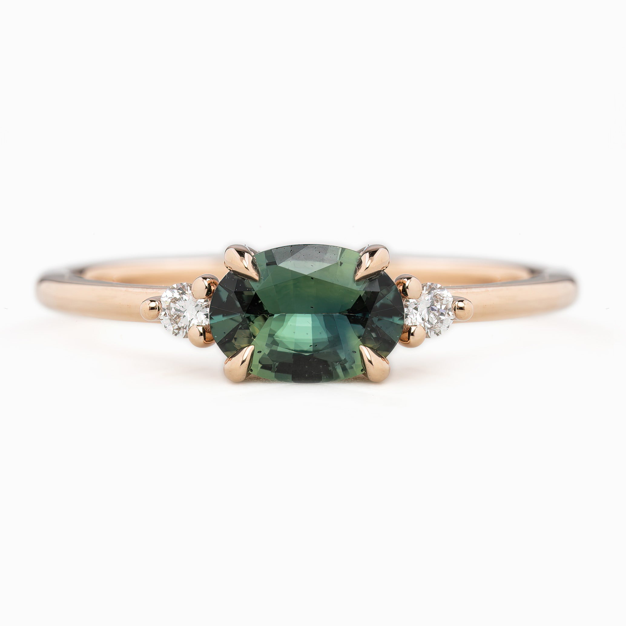 Emilie Ring, 0.77ct Madagascar Sapphire, oval shape gemstone