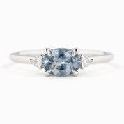 Emilie Ring, 0.98ct Umba Sapphire, oval shape gemstone
