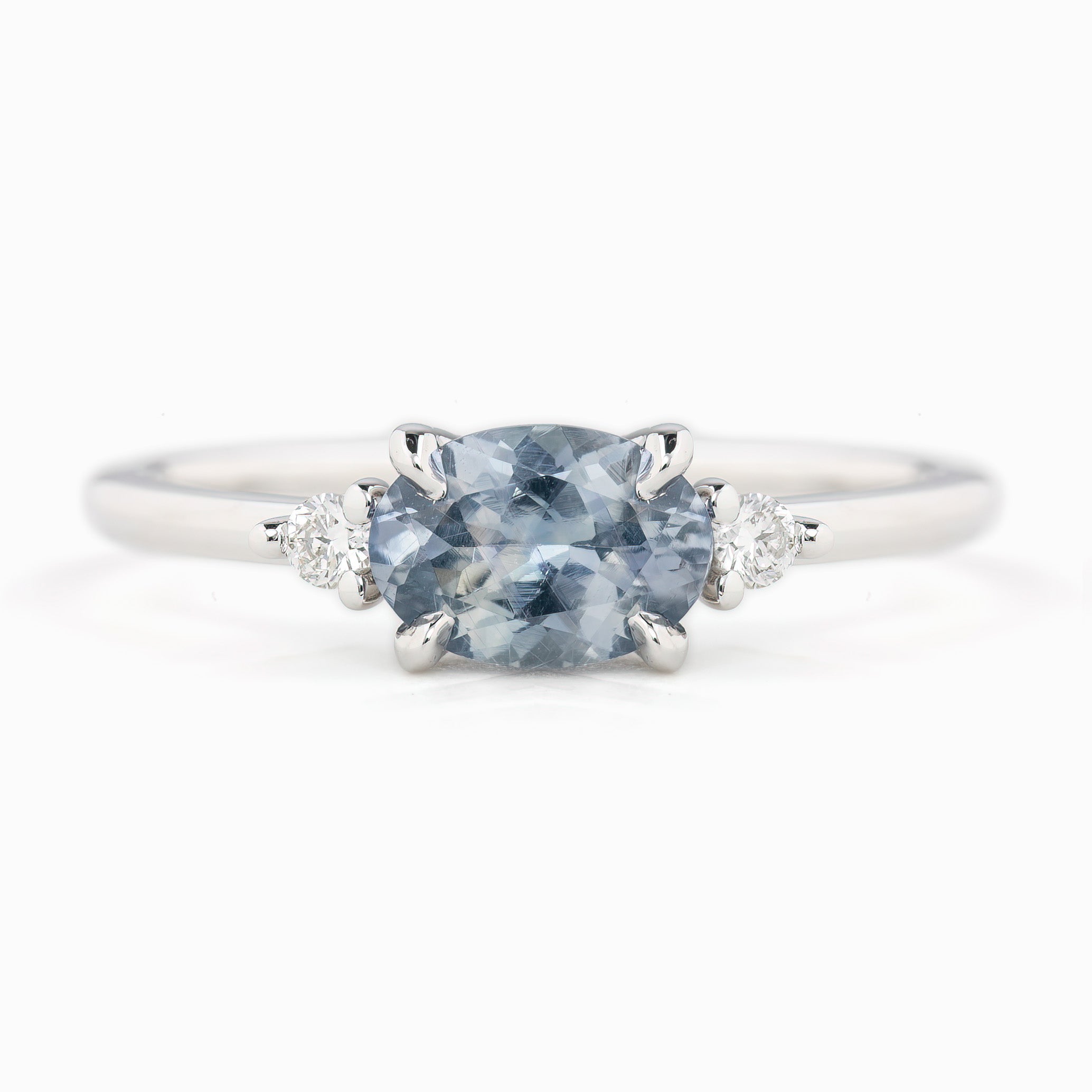 Emilie Ring, 0.98ct Umba Sapphire, oval shape gemstone