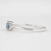 Emilie Ring, 0.98ct Umba Sapphire, oval shape gemstone