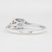 Emilie Ring, 0.98ct Umba Sapphire, oval shape gemstone