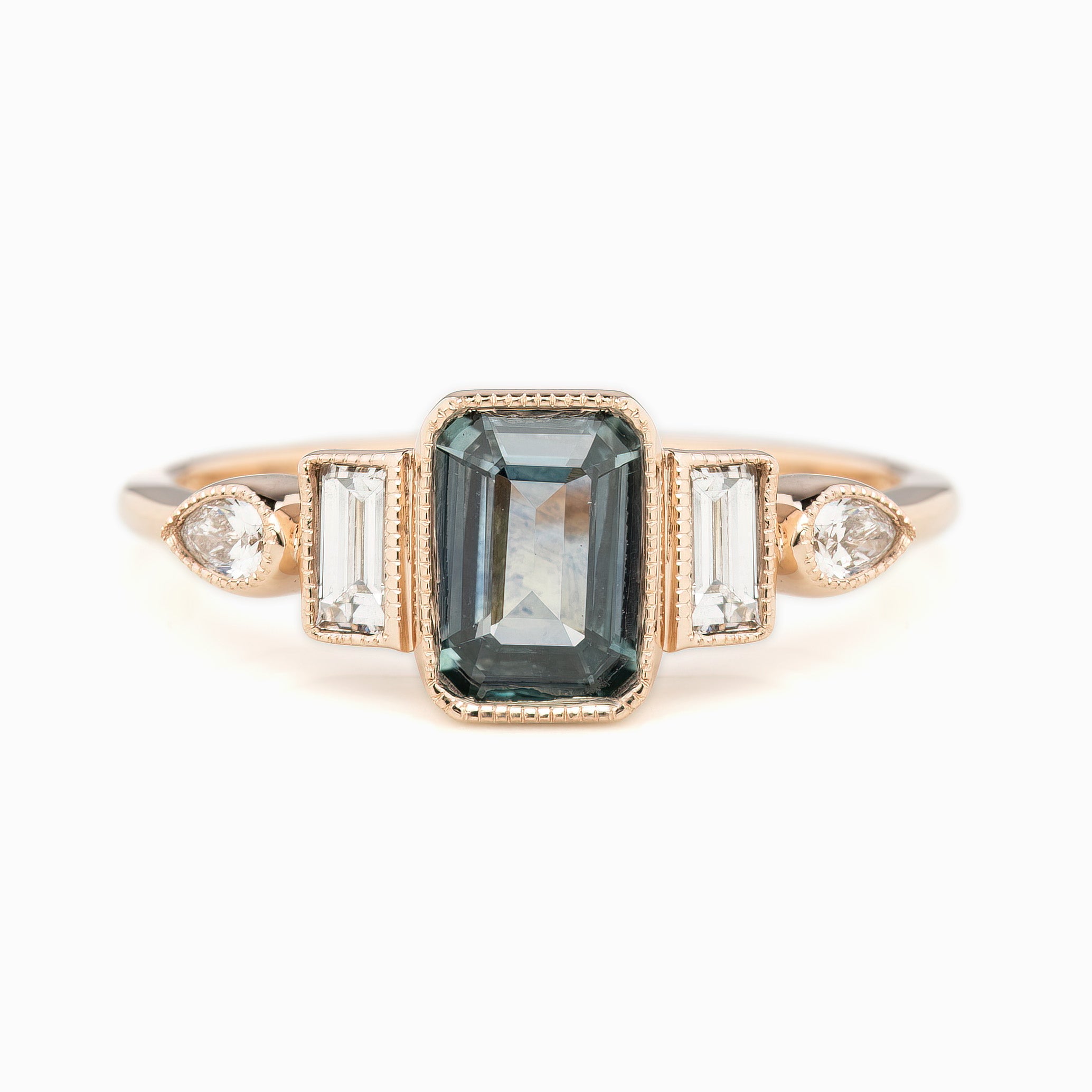 Edith Ring, 0.96ct Montana Sapphire