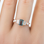 Edith Ring, 0.96ct Montana Sapphire