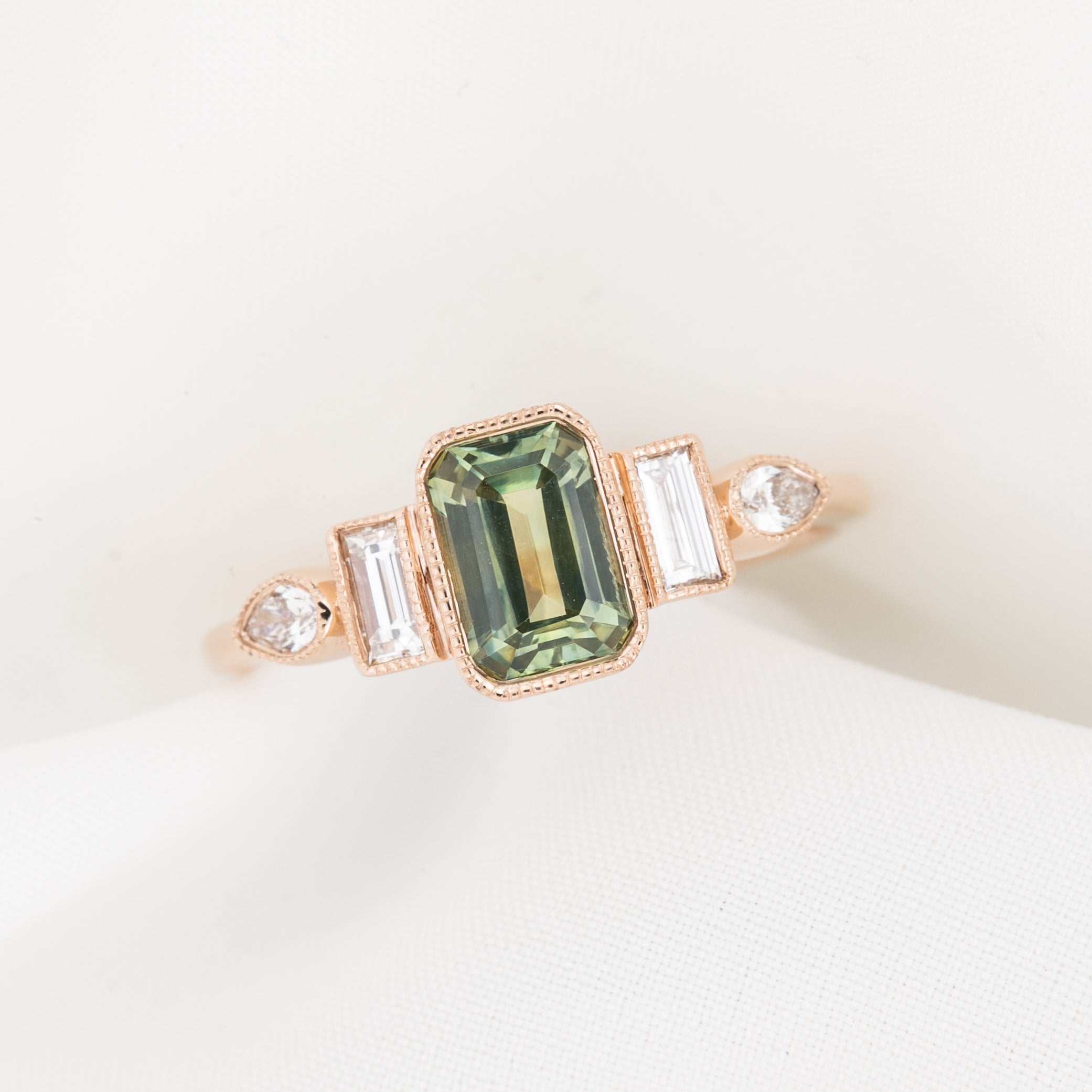 Edith Ring, 1.32ct Montana Sapphire