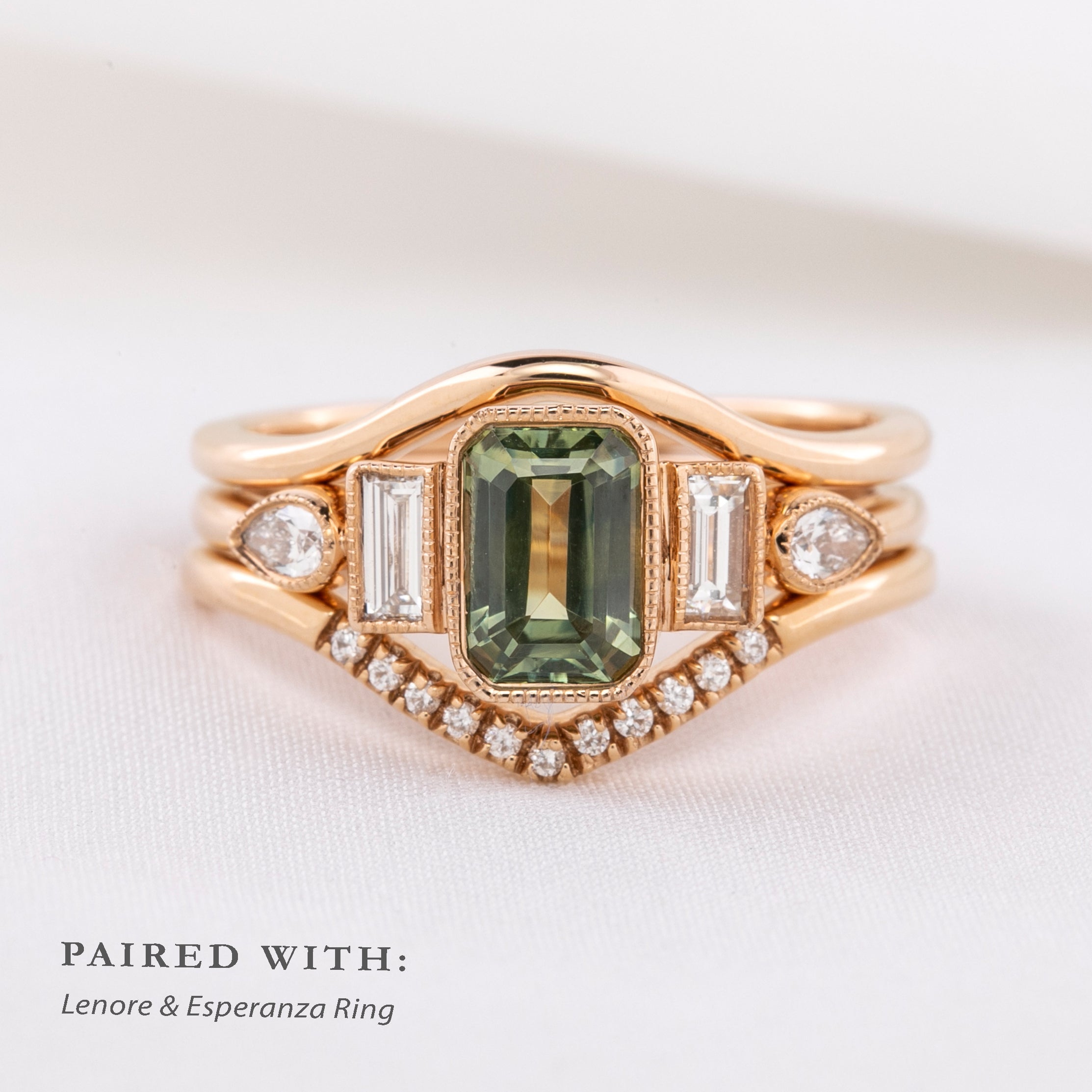 Edith Ring, 1.32ct Montana Sapphire