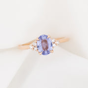 Teresa Ring, 1.13ct Unheated Sapphire, oval shape gemstone