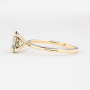 【一点物】ジェーンリング ・1.47ct・非加熱マダガスカル産グレーブルーサファイア・K14YG