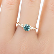 Estel Fleur Ring, 1.26ct Montana Sapphire