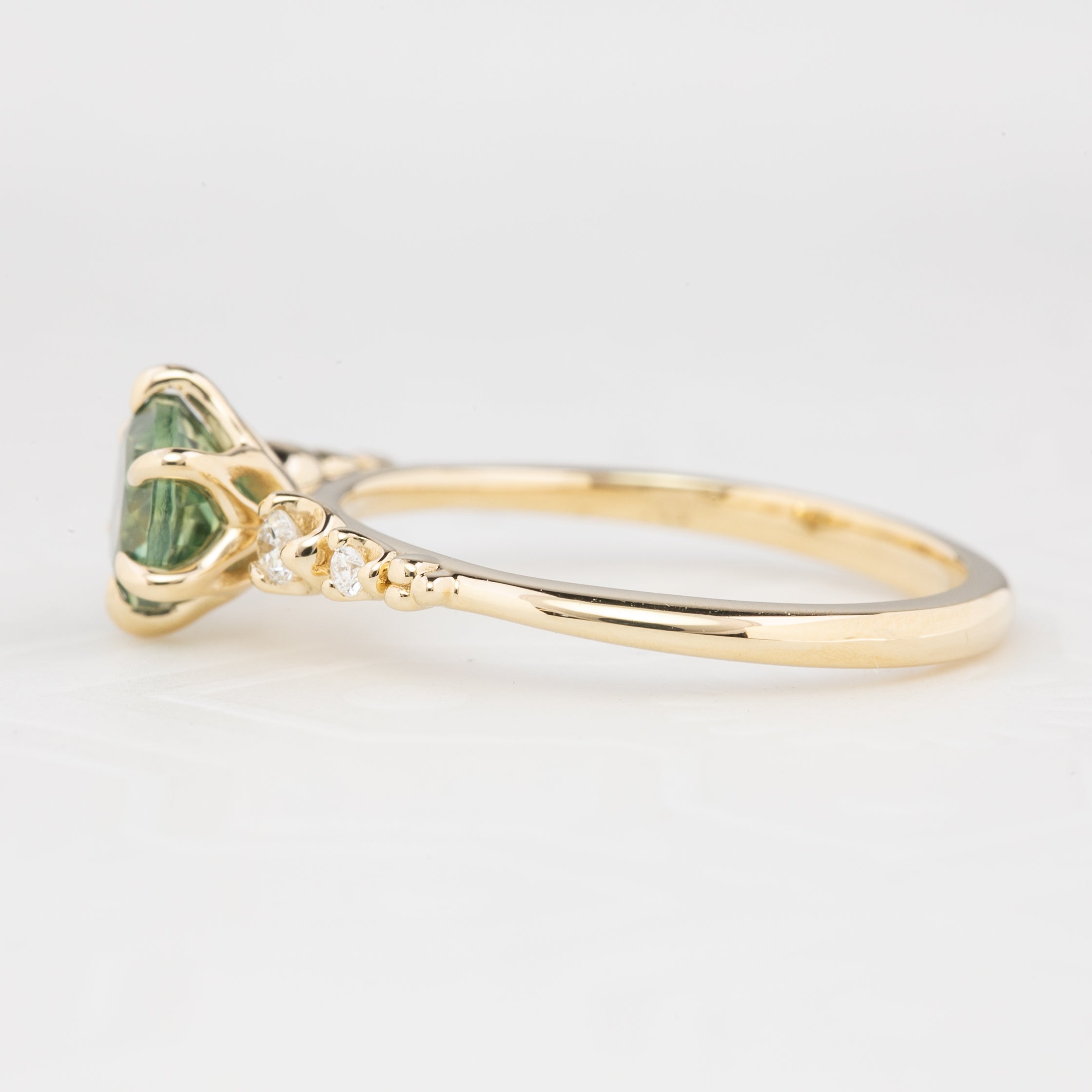 Estel Fleur Ring, 1.10ct Montana Sapphire