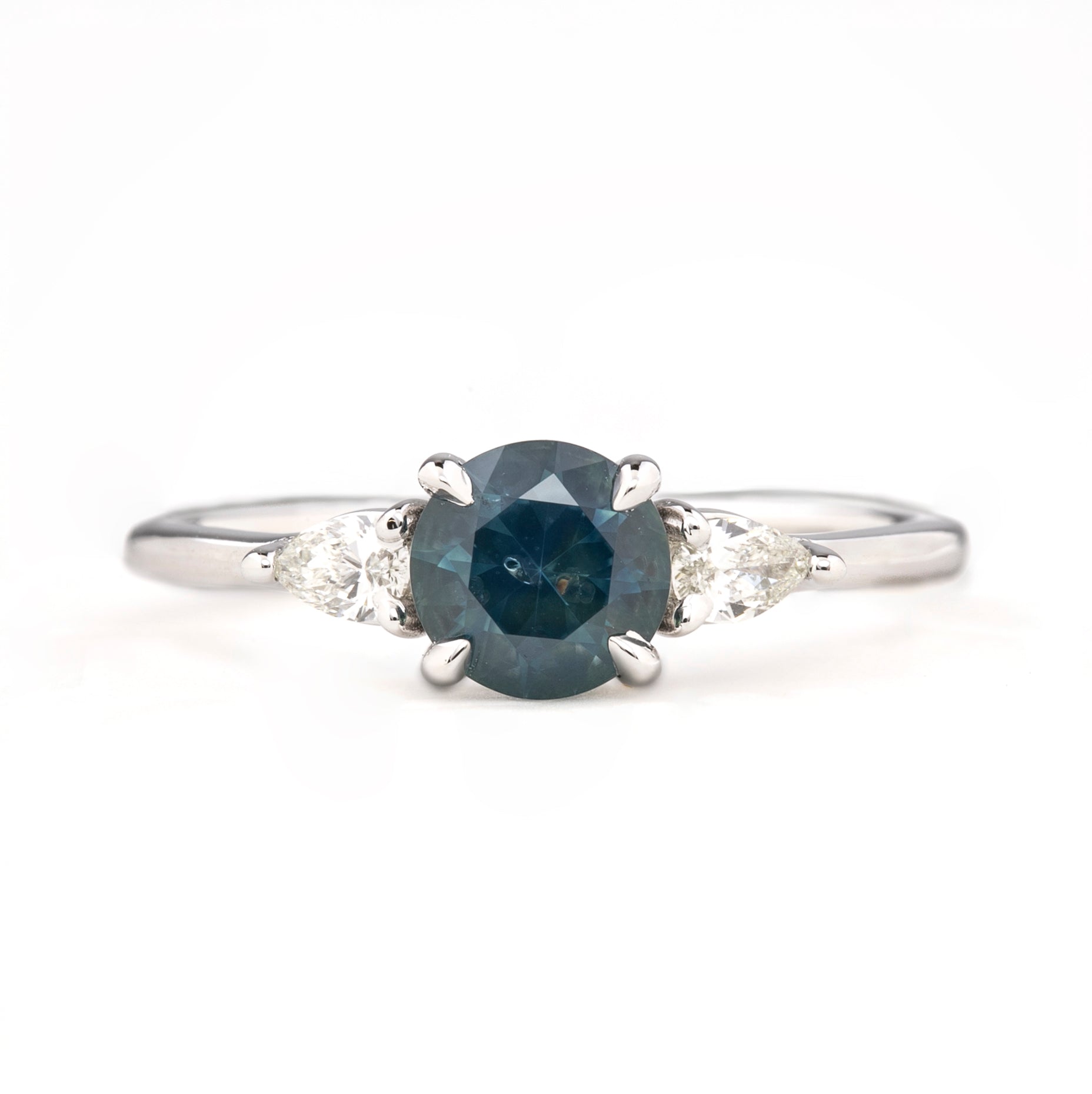 Olivia Ring, 1.01ct Montana Sapphire