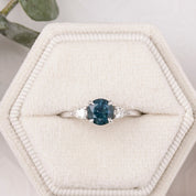 Olivia Ring, 1.01ct Montana Sapphire