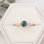 Estel Fleur Ring, 1.15ct Montana Sapphire