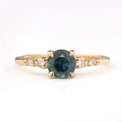 Estel Fleur Ring, 1.15ct Montana Sapphire