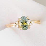 Teresa Ring, 1.37ct Montana Sapphire, oval shape gemstone