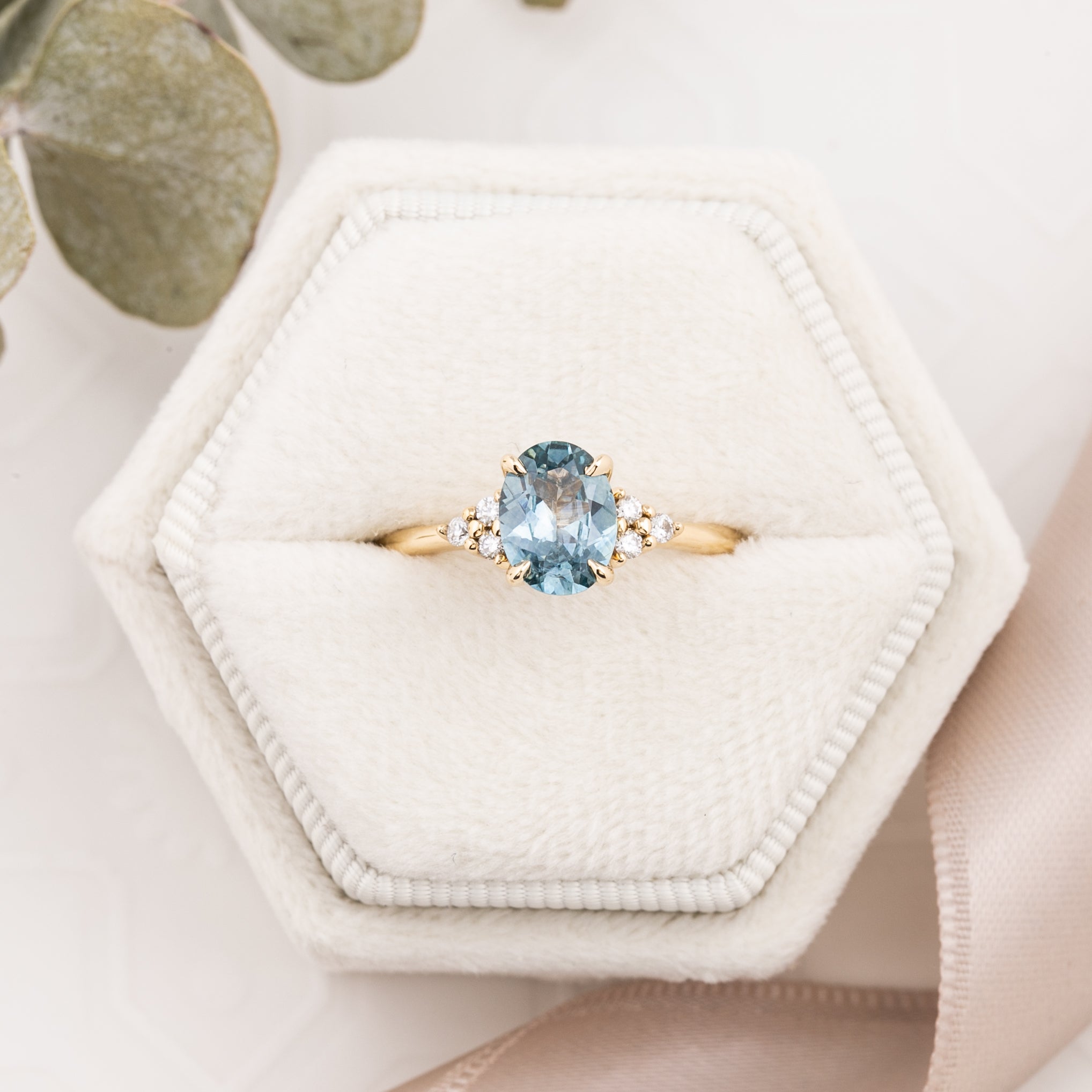 Teresa Ring, 0.97ct Blue Montana Sapphire