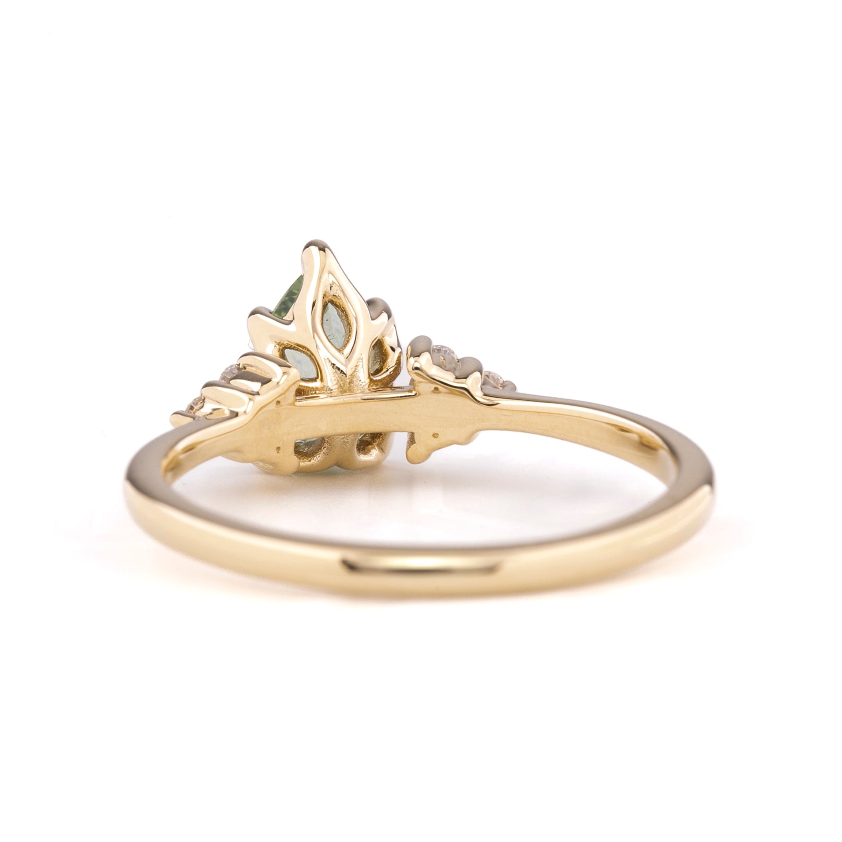Teresa Ring, 0.88ct Light Green Montana Sapphire