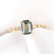 Estel Fleur Ring, 1.31ct Montana Sapphire