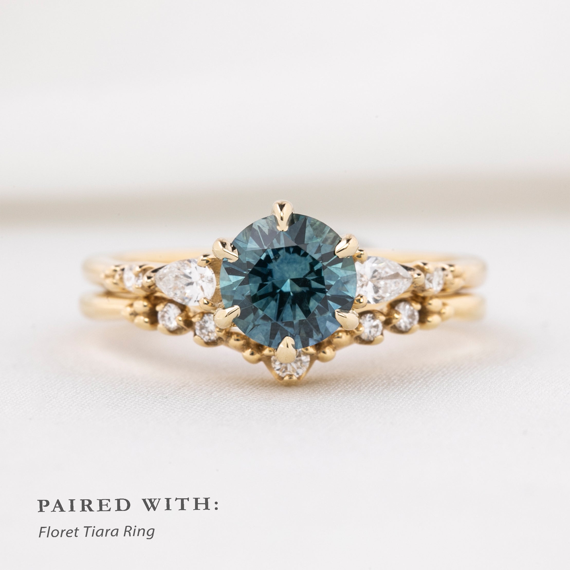 Estel Fleur Petal Ring, 1.32ct Montana Sapphire