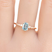 Estel Fleur Ring, 1.21ct Montana Sapphire