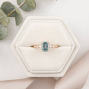 Estel Fleur Ring, 1.21ct Montana Sapphire