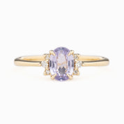 Lena Ring, 0.84ct Lavender Purple Madagascar Sapphire, oval shape gemstone