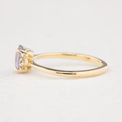 Lena Ring, 0.84ct Lavender Purple Madagascar Sapphire, oval shape gemstone