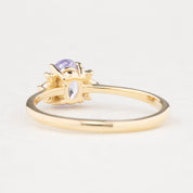 Lena Ring, 0.84ct Lavender Purple Madagascar Sapphire, oval shape gemstone