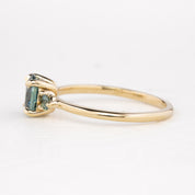 【一点物】エミリーグランドリング ・1.18ct・加熱モンタナ産ティールブルーサファイア・K14YG