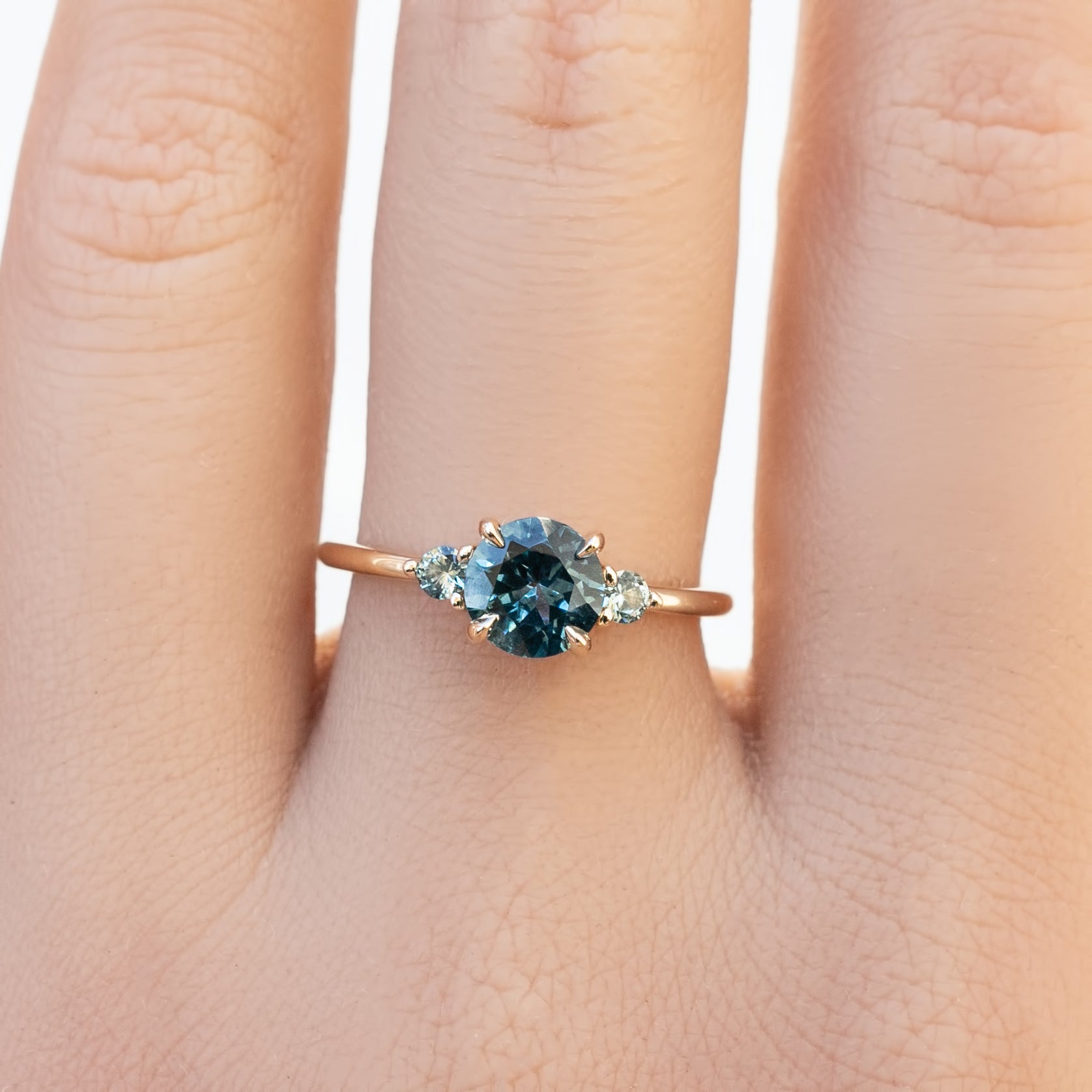 Emilie Grand Ring, 1.19ct Montana Sapphire