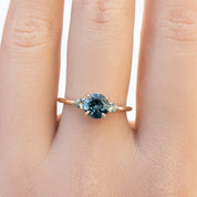 Emilie Grand Ring, 1.19ct Montana Sapphire