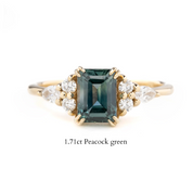 Remi Ring, 1.27ct Emerald Montana Sapphire