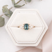 Remi Ring, 1.27ct Emerald Montana Sapphire