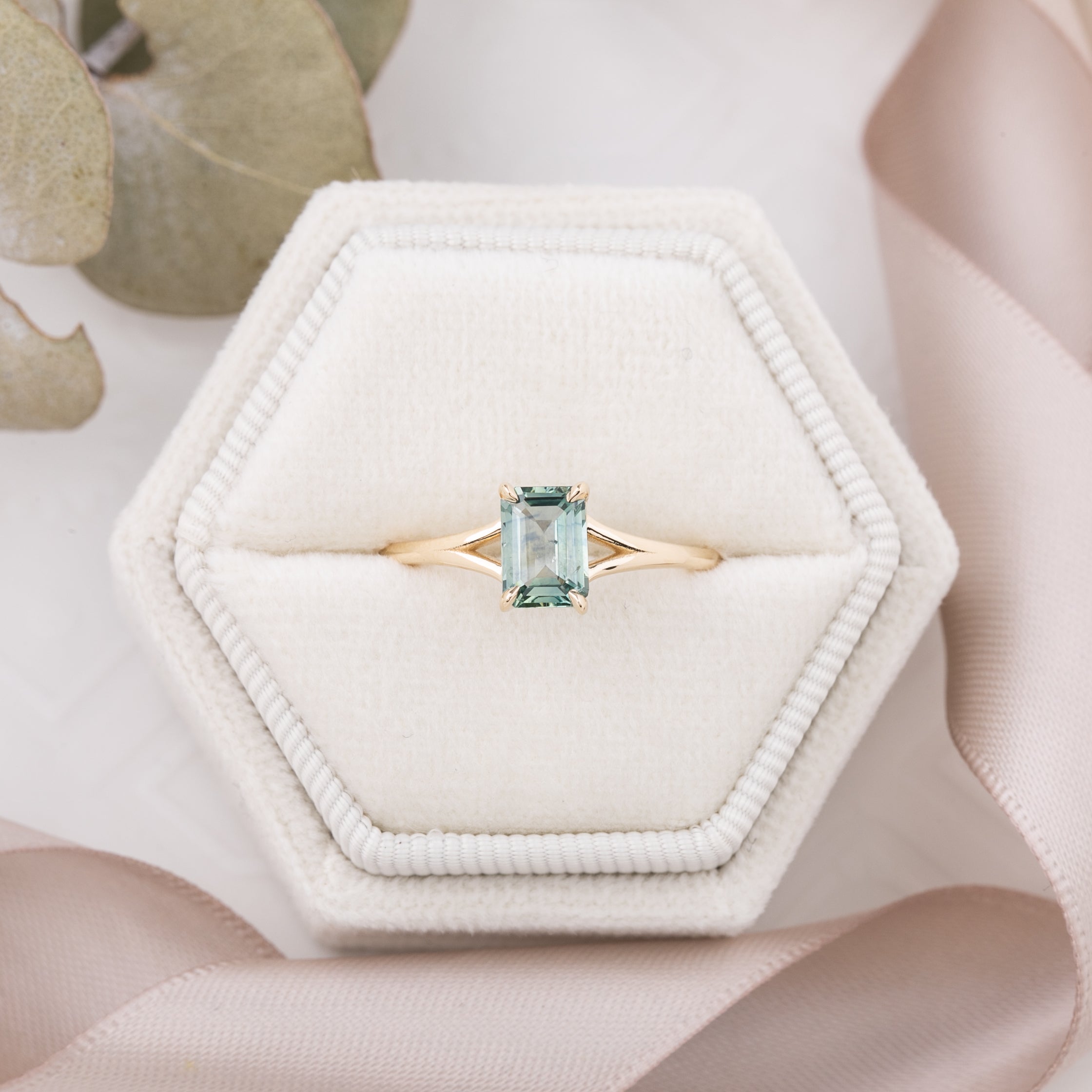 Kylie Ring, 1.13ct Montana Sapphire