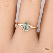 Kylie Ring, 1.13ct Montana Sapphire