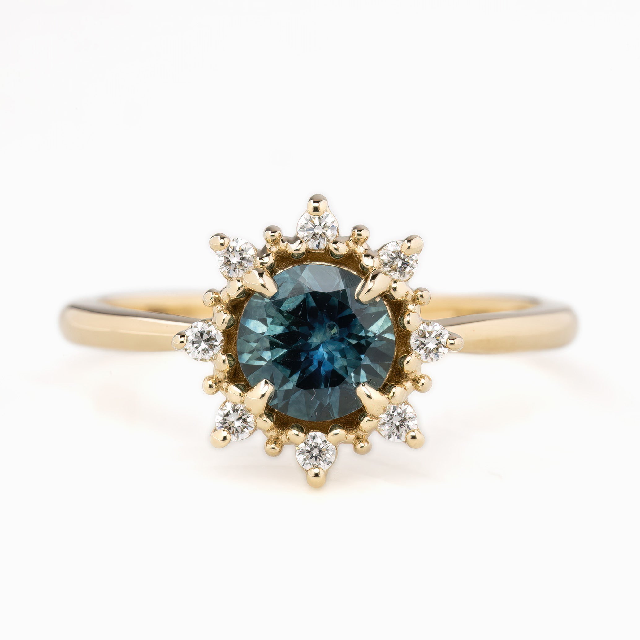 Victoria Ring, 1.01ct Montana Sapphire