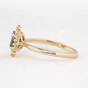 Victoria Ring, 1.01ct Montana Sapphire