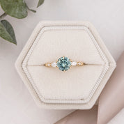 Estel Fleur Petal Ring, 1.33ct Montana Sapphire