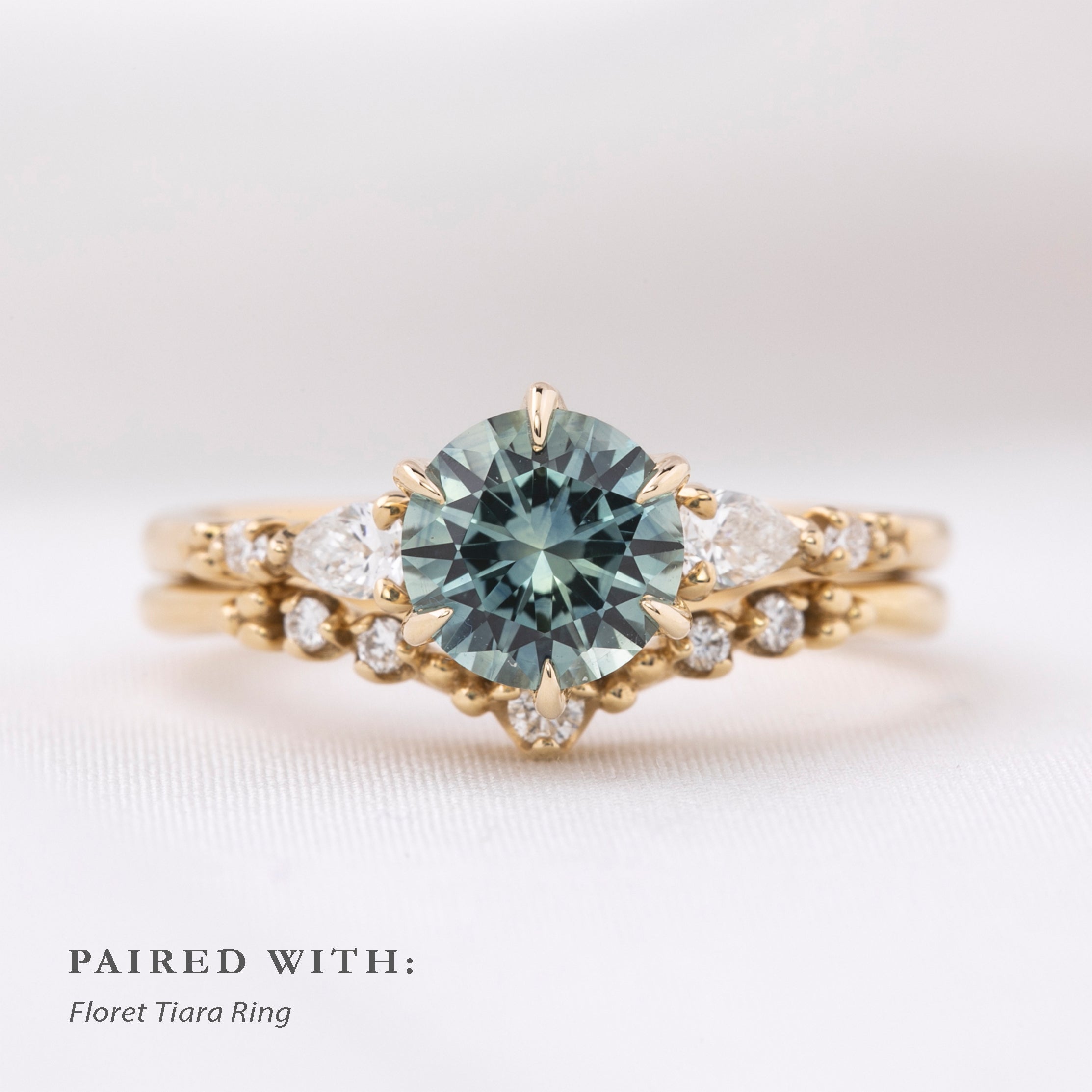 Estel Fleur Petal Ring, 1.33ct Montana Sapphire