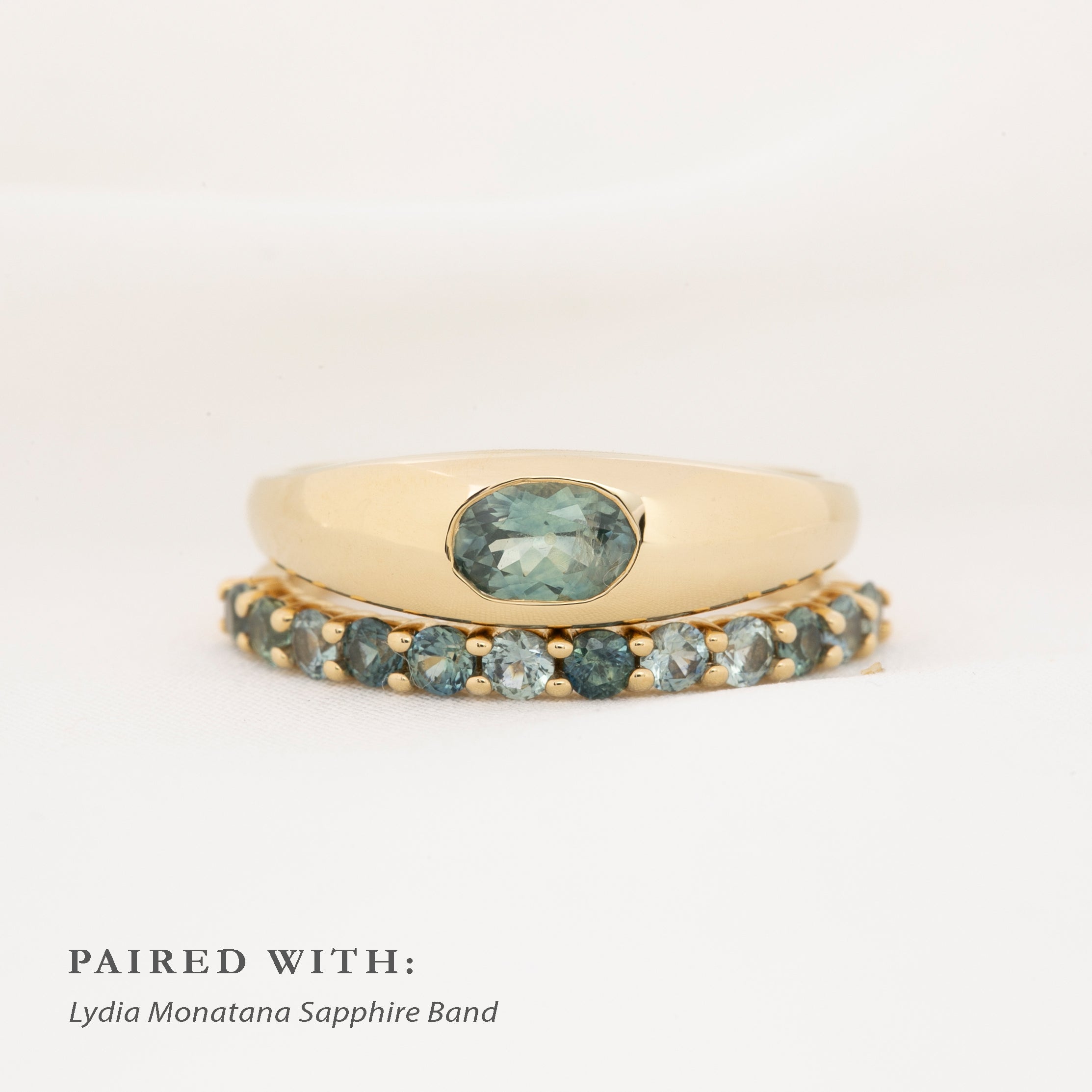 Dome Ring, 0.53t Montana Sapphire