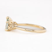 Teresa Ring, 0.92ct Green Madagascar Sapphire