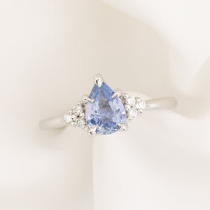 Teresa Ring, 1.06ct Blue Madagascar Sapphire