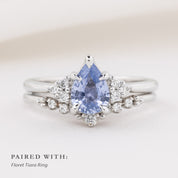 Teresa Ring, 1.06ct Blue Madagascar Sapphire