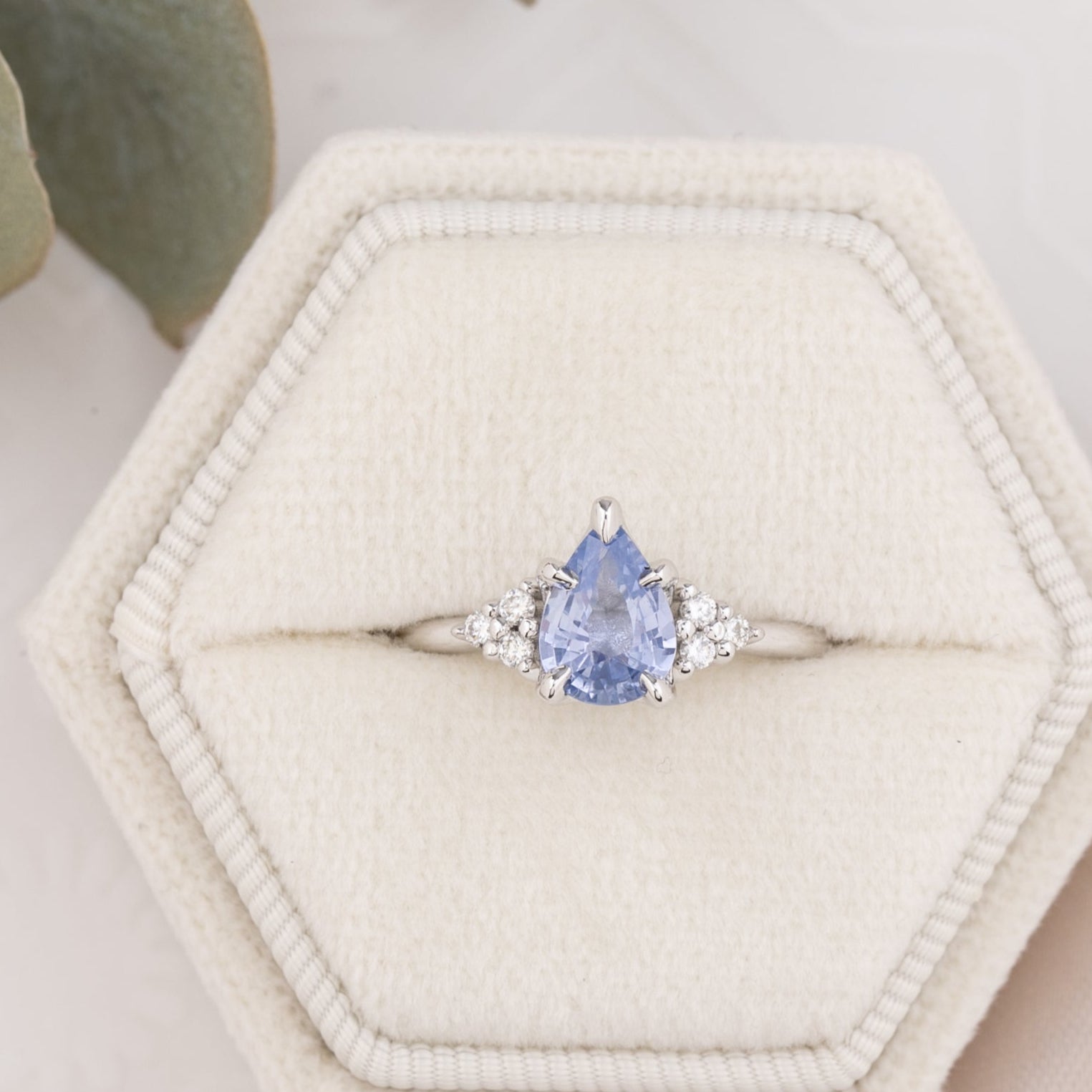 Teresa Ring, 1.06ct Blue Madagascar Sapphire