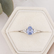 Teresa Ring, 1.06ct Blue Madagascar Sapphire