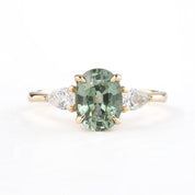Olivia Grand Ring, 2.30ct Madagascar Sapphire, oval shape gemstone