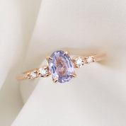Estel Fleur Ring, Lavender Purple Sapphire