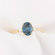 Estel Ring, 1.37ct Blue Montana Sapphire