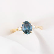 Estel Ring, 1.37ct Blue Montana Sapphire