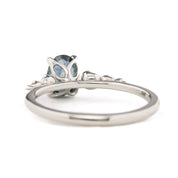 Estel Fleur Ring, 0.81ct Montana Sapphire, oval shape gemstone